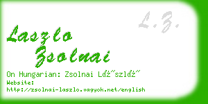 laszlo zsolnai business card